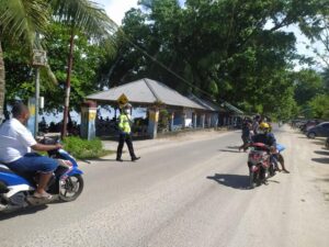 H+3 Lebaran, Satlantas Manokwari Gelar Patroli Tempat Rekreasi