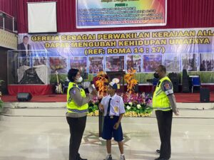 Satlantas Polres Manokwari Tanamkan Budaya Tertib Lalin Sejak Dini.