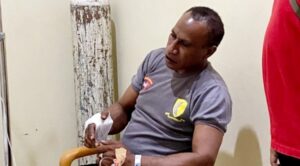 Pejabat Polresta Jayapura Kota Jadi Korban Anarkis Massa Demo