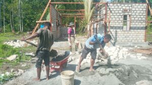 Satgas TMMD ke 113 Kodim Yawa Kejar Target Pembangunan Sasaran Fisik