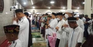 Masjid Nurul Iman Lantamal IX Gelar Sholat Ied 1443 H