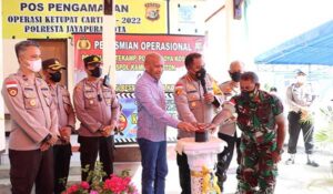 Resmikan 3 Pos Polisi, Ini Pesan Tegas Kapolresta Jayapura kepada Anggota