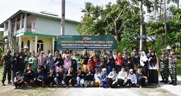 Kodam 16 PTM Berbagi Kasih Pesantren