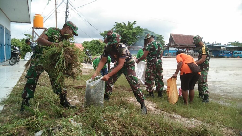 Semarak HUT ke-59 Tahun Kodam Cenderawasih, Kodim Biak Numfor Gelar Karya Bakti