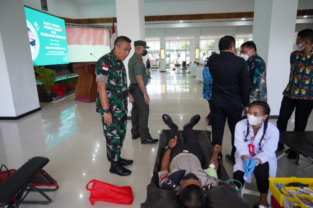 Kodam XVII/ Cenderawasih Gandeng PMI Gelar Donor Darah