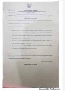 Pakta Integritas Musda ke-V Penyatuan DPD KNPI di Kota Jayapura / Foto: istimewa