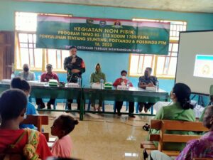 Kegiatan Non Fisik: Satgas TMMD ke-113 Kodim Yawa Sosialisasi Pencegahan Stunting