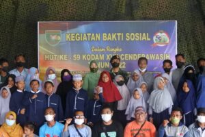 Denkav 3/Kav – PT Freeport Indonesia Gelar Baksos Sambut HUT ke-59 Kodam Cenderawasih