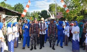 Kembangkan Potensi  Maritim, Aspotmar Kasal Tinjau Lokasi KBN Lantama IX di Tial