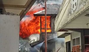 Rumah 2 Lantai di Perumnas III Waena Hangus Terbakar, Diduga Ini Penyebabnya