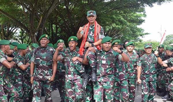 Pangdam 16 PTM Kunker Slaki Yon 734 SNS