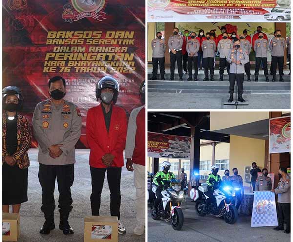 Polda PB Bansos Serentak Bhyangkara 76