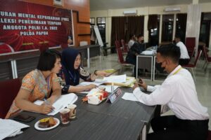 Bid Propam Polda Papua Gelar Uji PMK Terhadap Casis Bintara Polri T.A 2022