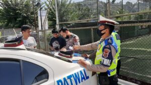 47 Pelanggar Terjaring Ops Patuh Satlantas Polresta Jayapura Kota di Entrop