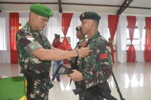2 Batalyon Satgas Organik Purna Tugas, Danrem Berikan Penghargaan