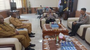 Kapolresta Dampingi PJ. Walikota Jayapura Bertemu Kapolda Papua Bahas Kamtibmas