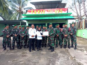 Berantas Peredaran Narkoba, Satgas Pamtas RI-PNG Yonif 711/ RKS Terima Penghargaan BNN