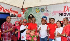 Danlantamal Ambon Hadiri Pemecahan Rekor MURI Sajian Makanan Sagu Olahan Terbanyak