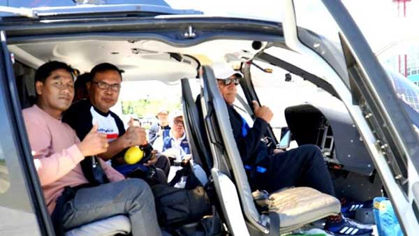 Heli Gubernur PB mendarat darurat