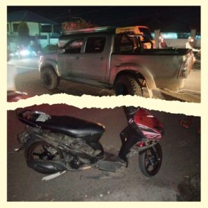 Tabrakan Beruntun Diduga Akibat Miras, Pengendara Motor Mio Alami Patah Kaki