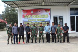 Dandim 1702/JWY Cek Posko Tanggap Darurat Bencana Alama Hujan Es Kuyawage