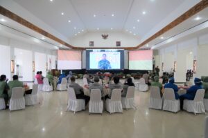 Pangdam Dampingi Ketua Persit XVII/Cenderawasih Hadiri Kick Off Kolaborasi Percepatan Penurunan Stunting
