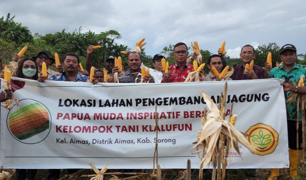 Budidaya Tanaman Jagung Kelompok Tani Kabupaten Sorong Diapresiasi Pj Gubernur