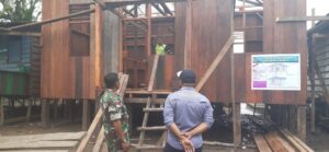 Dinas PMK Tinjau Lokasi  Program TMMD ke-114 Kodim Mimika