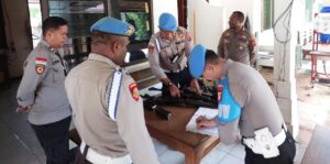 Provos Polda Papua Gelar Gaktibplin di Wilayah Polsek Muaratami