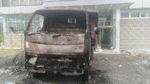 Terus Berulah, KKB Teror Bakar Truk PT. Putra Dewa Paniai
