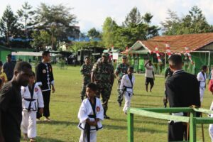 Dandim Pantau Latihan Pencak Silat Binaan Kodim 1702/Jayawijaya
