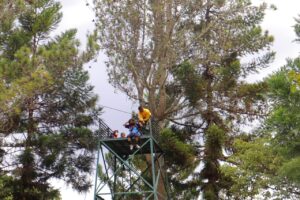 Yonif 756/WMS Gelar Outbound Bersama Pelajar SMP 1 Wamena