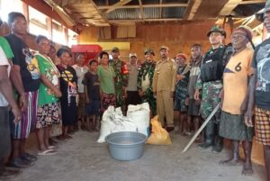 Satgas Pamtas Yonif 126/KC Tingkatkan Kesejahteraan Pangan Masyarakat Papua