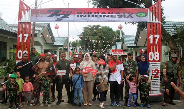 Yonif R-733 Masariku Juga Meriahkan HUT ke 77 Kemerdekaan RI 10 Yonif Rider 733 Masariku HUT RI 77