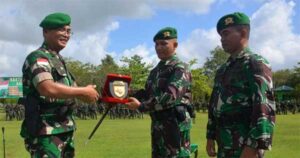 Dankolakops 174/ATW Pimpin Serahterima Satgas Pamtas RI-PNG Sektor Selatan