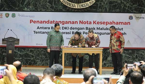 Bank Maluku – Malut dan Bank DKI Jakarta Teken Nota Kesepahaman Kerjasama