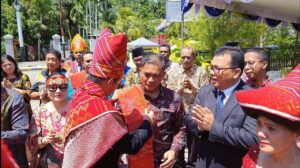 Dandim Yawa Hadiri Pengukuhan Pengurus KMB Yapen dan Semarak Budaya Batak