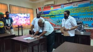Sukseskan KMAN VI 2022: Panitia Lokal Teken MoU Bersama 28 Media Massa