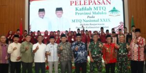 Gubernur Lepas Kafilah Maluku Menuju MTQ Nasional XXIX di Kota Banjarmasin, Ini Pesannya