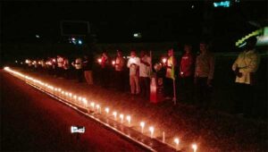 Ratusan Lilin Duka dari Papua Untuk Korban Tragedi Kanjuruhan Malang