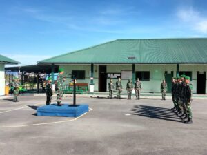 Dandim Puncak Jaya Pimpin Upacara Kenaikan Pangkat Dan Pelepasan Anggota Pindah Satuan
