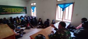 Kodim Jayawijaya Gelar Penyuluhan Wasbang Di Lokasi TMMD Kampung Tailarek