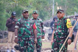 Tim Wasev Pusterad Tinjau Lokasi TMMD Ke-115 Kodim Jayawijaya