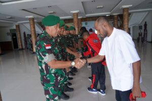 Kodam Cenderawasih Terima Kontingen Tim Sepak Bola Liga Santri Piala KSAD