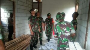 Tim Wasev Mabesad Tinjau TMMD Ke-115 Kodim Biak Numfor Di Kampung Sorido