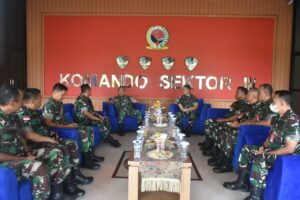 Perkokoh Sinergitas, Danrem173/PVB Kunjungi Kosek Hanudnas III