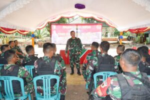 Kasdam Brawijaya Kunjungi Pasukan Badak Hitam Di Perbatasan RI-PNG