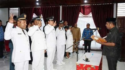 Lantik 9 Pejabat Eselon III – IV, Bupati Biak Pastikan Waktu Dekat Kembali Evaluasi Jabatan