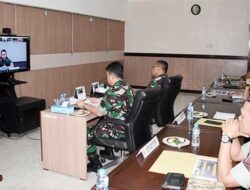 Bahas Program Babinsa Masuk Dapur, Pangdam Pattimura Ikuti Vicon Bersama KSAD