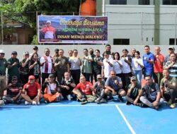 Danrem Binaiya Gelar Olahraga Bersama Insan Media Maluku, Pererat Tali Silaturahmi